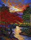 David Lloyd Glover Red Maple painting